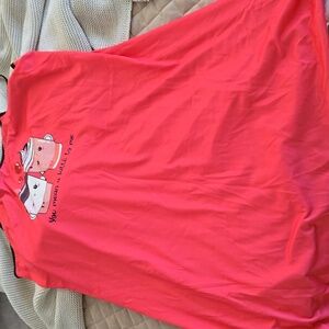 Coffee drinkers dream nightie. Hot Pink. Ageless Great Stretch